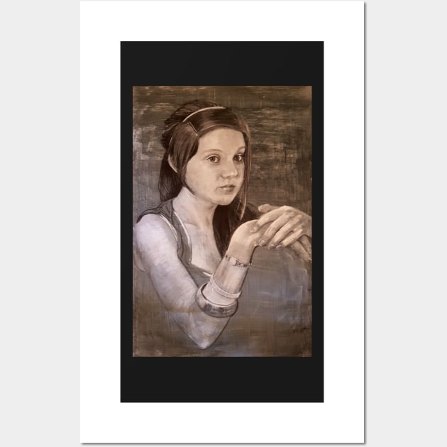 Drawing of a girl  by Adelaide Artist Avril Thomas Wall Art by AvrilThomasart